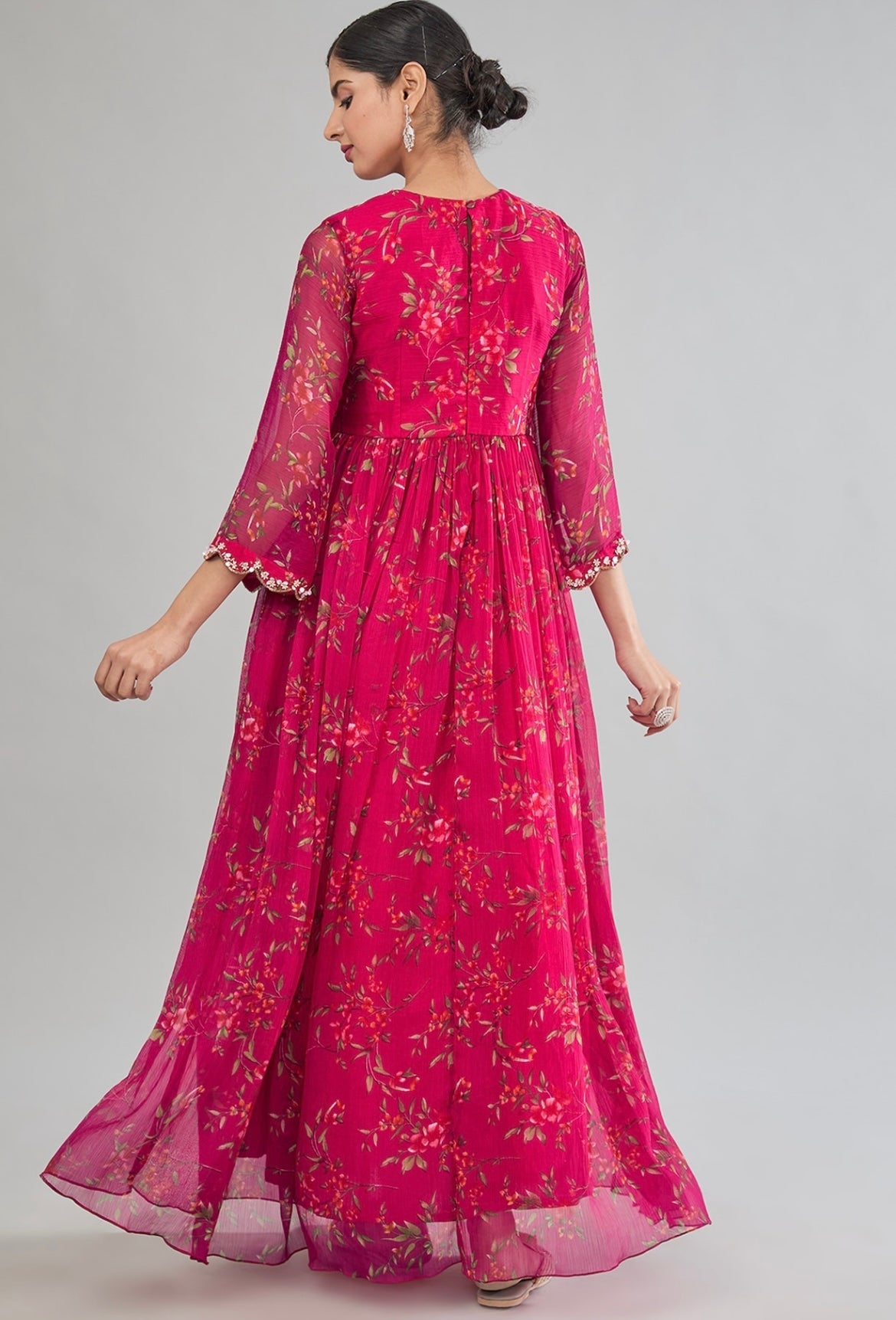 Printed Anarkali set image 1