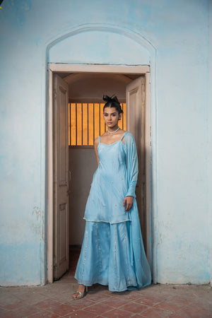 Serene Skies Sharara Set image 4