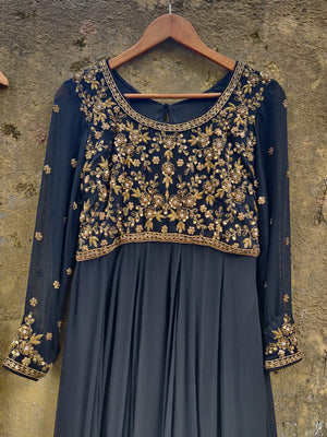 Black Anarkali image 2