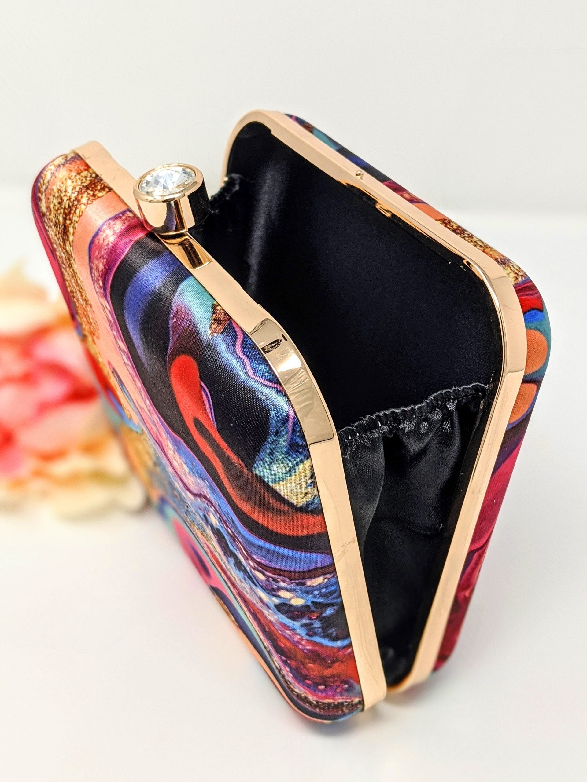 Rainbow Gradient Printed Clutch image 1