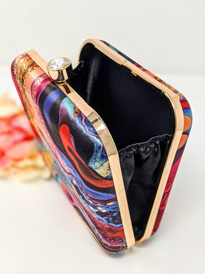 Rainbow Gradient Printed Clutch image 1