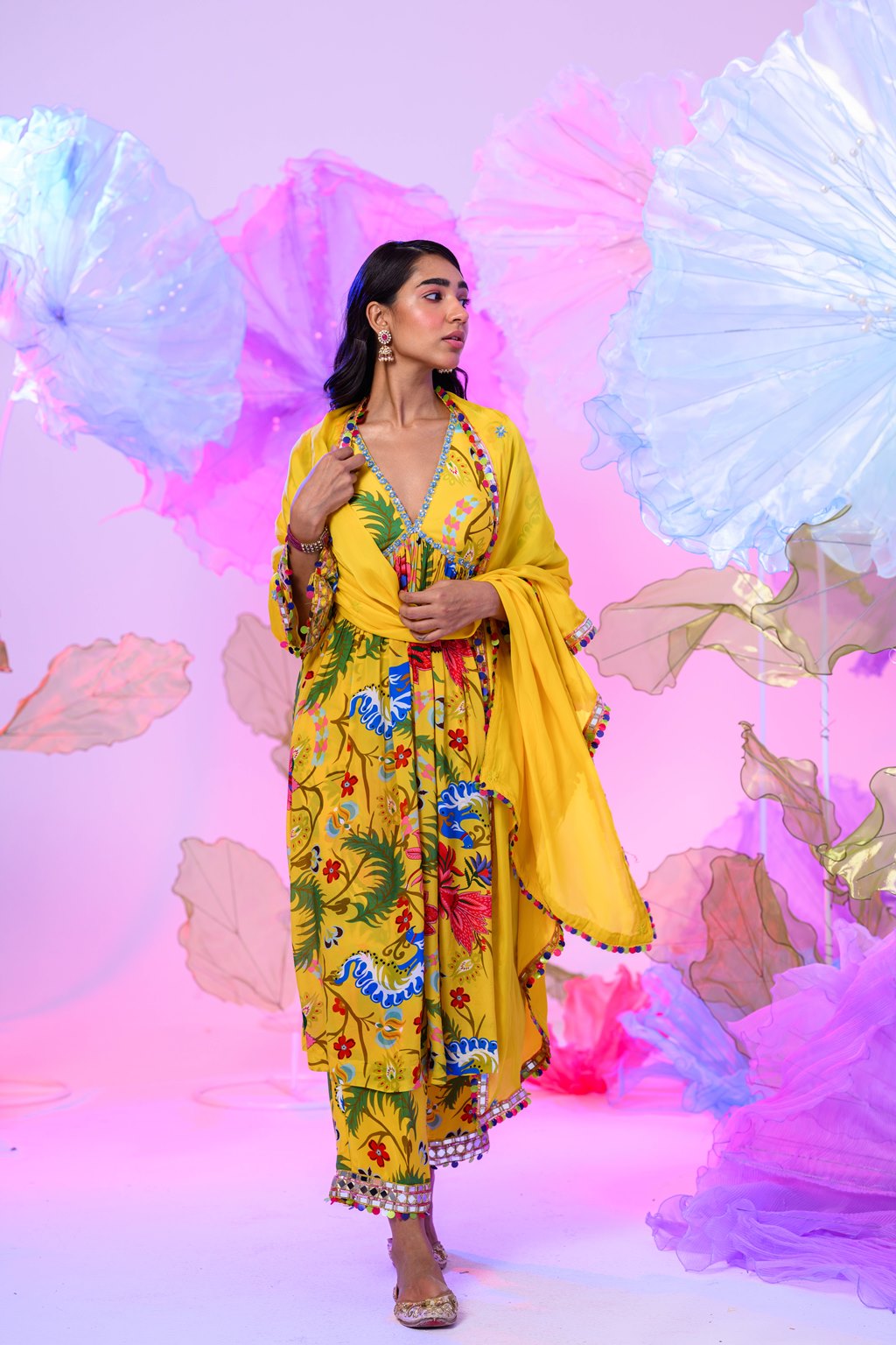 Tuscan Kaftan Kurta Set image 1