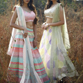 Multicolor Lehenga with Rainbow Mirror Work Choli image 0