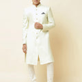 Mint Green Sherwani Set image 0