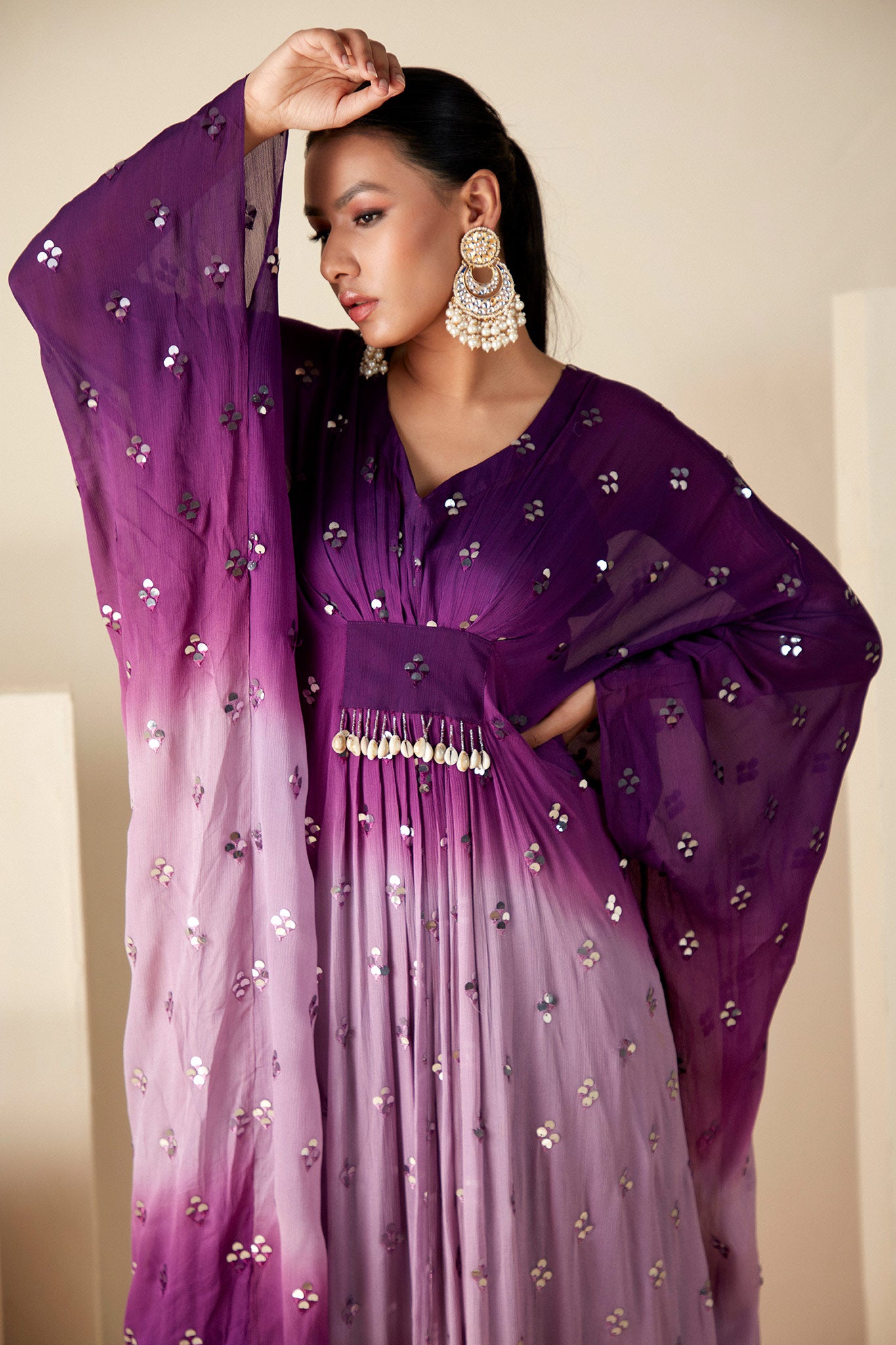 Twilight Tassel Ombre Kaftan image 5