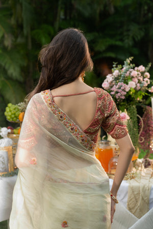 Sky Saree image 3