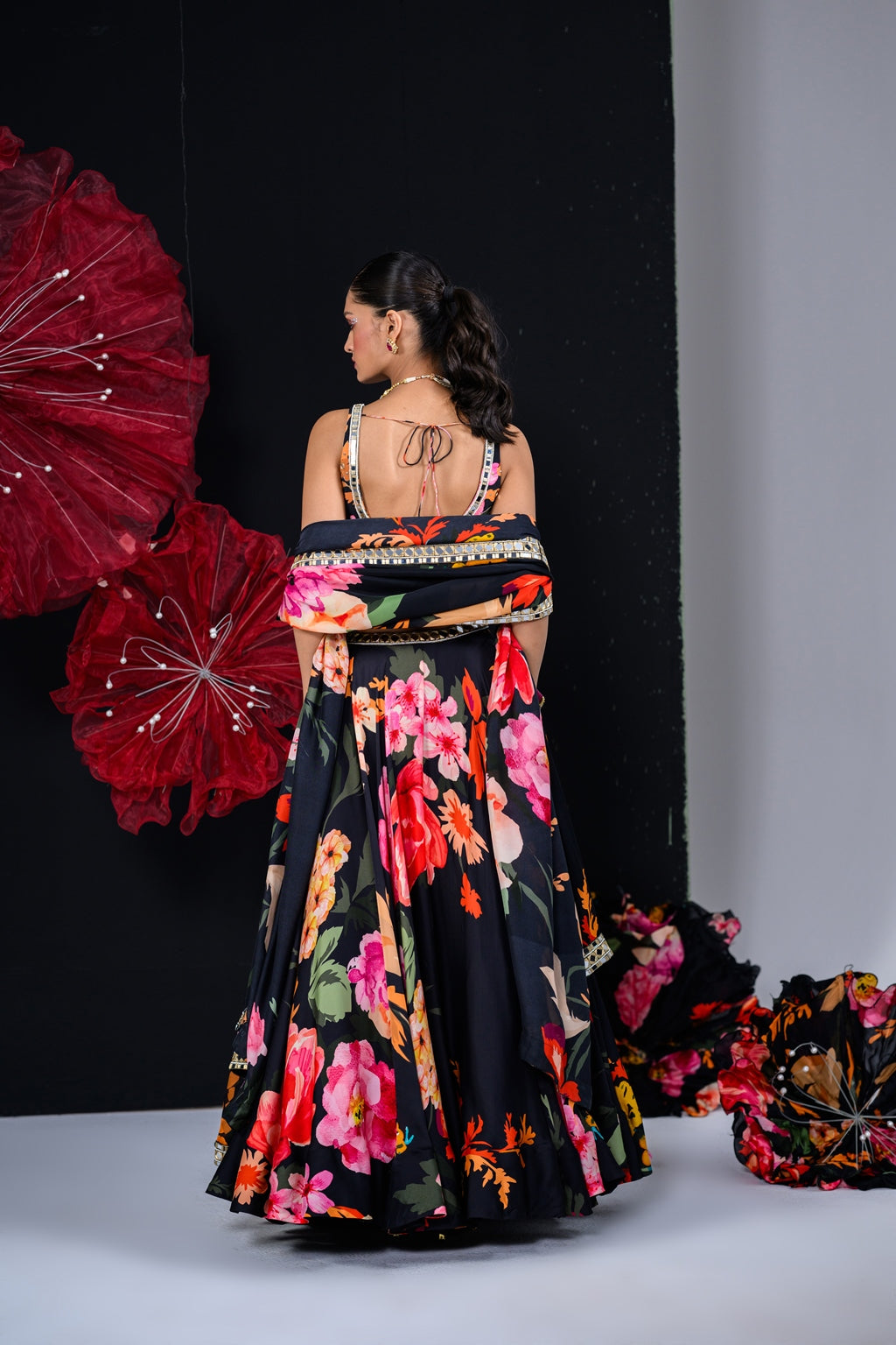 Ebony Lehenga Set image 1