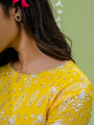 Sunshine Embroidered Sharara Set image 5