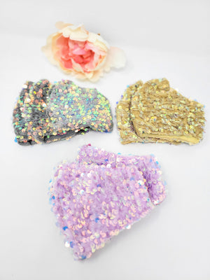 Sequins Velvet Face Mask image 0