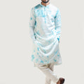 Tie Dye Embroidered Kurta Set image 0