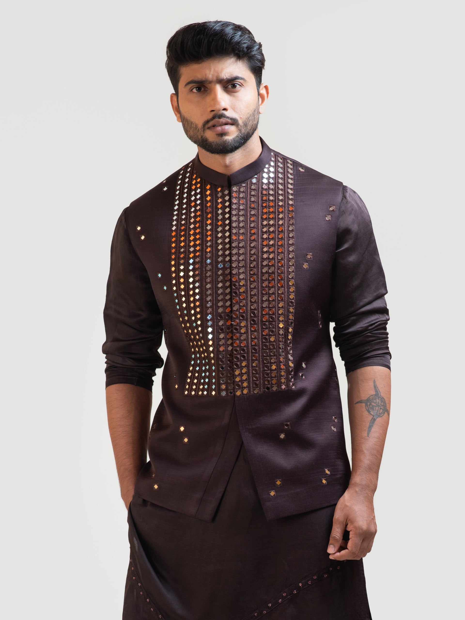 Coco Brown Nehru Jacket - L image