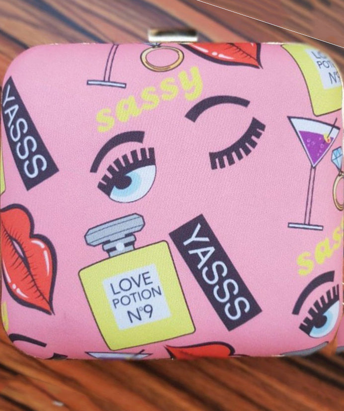 Lash Printed Clutch image 0