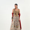 IB LEHENGA WITH EMBROIDERED TASSLE BLOUSE WITH DUPATTA image 0