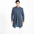 Sorm Blue Open Achkan Set image 0