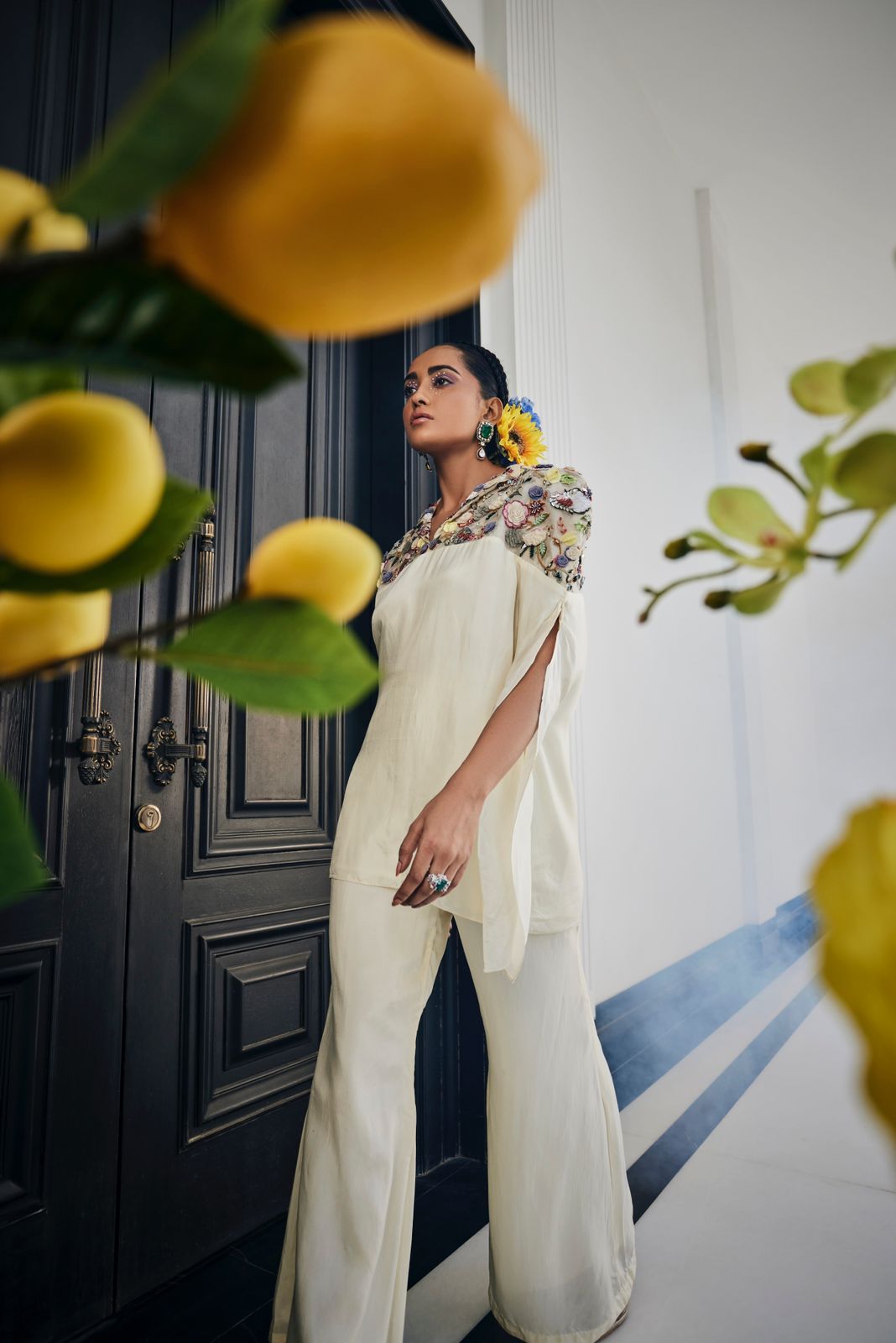 Shoulder Work Sharara Set image 1